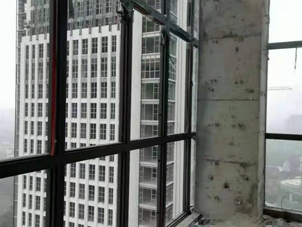 防火窗施工現場
